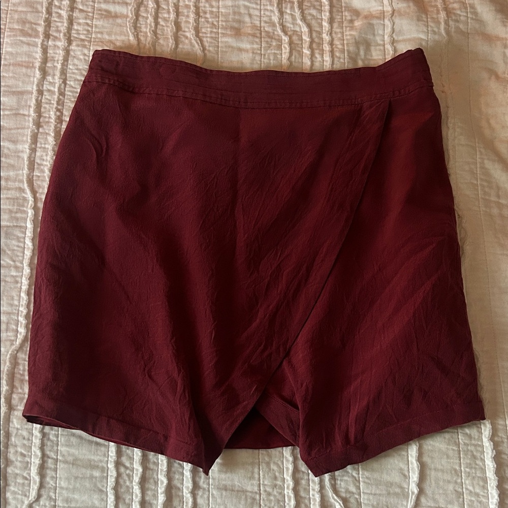 Madewell Deep Red Skort